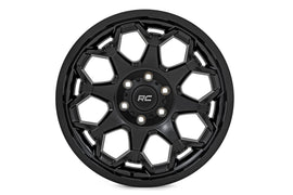 Rough Country 80 Series Wheel | One-Piece | Semi Gloss Black | 20x9 | 6x5.5 |-12mm