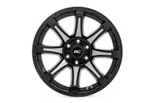 Load image into Gallery viewer, Rough Country 81 Series Wheel | One-Piece | Semi Gloss Black w/machined spokes | 20x9 | 5x5.5 | 0mm