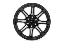Load image into Gallery viewer, Rough Country 81 Series Wheel | One-Piece | Semi Gloss Black w/machined spokes | 20x9 | 5x150 | +18m
