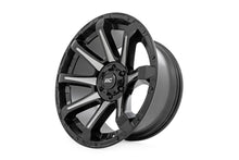 Load image into Gallery viewer, Rough Country 81 Series Wheel | One-Piece | Semi Gloss Black w/machined spokes | 20x9 | 5x150 | +18m