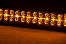 20 Inch Black Series LED Light Bar | Dual Row | Amber DRL