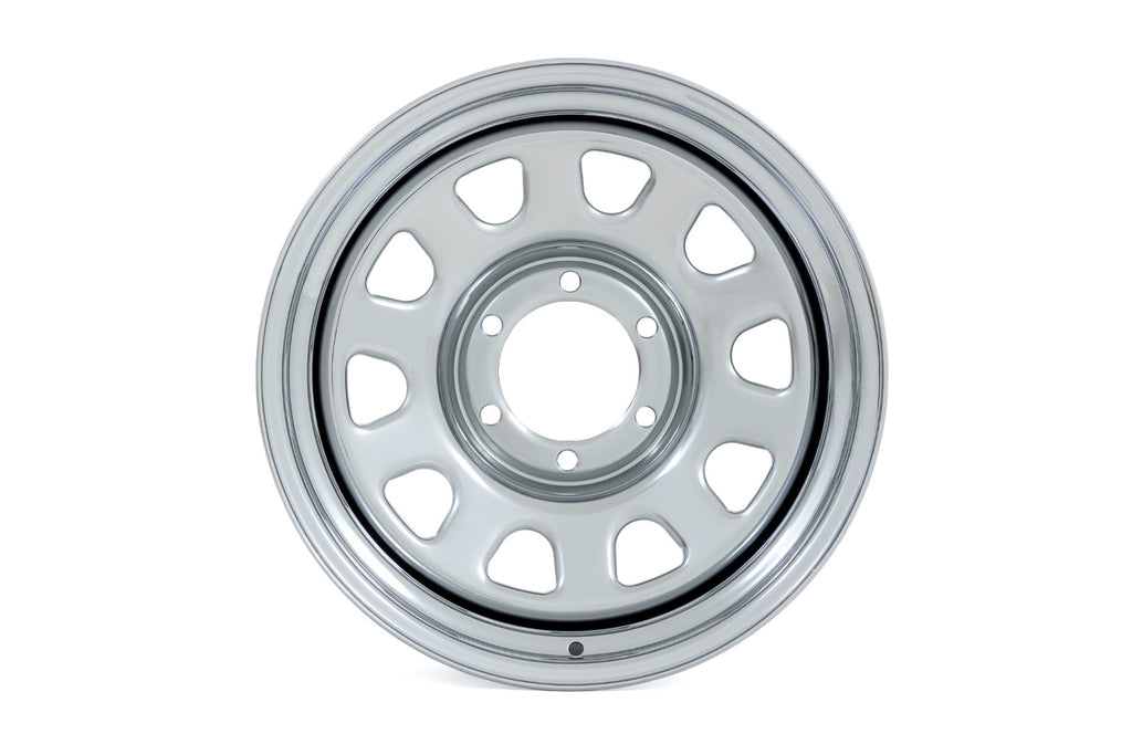 Steel Wheel | Chrome | 17x9 | 5x5 | 3.30 Bore | -12