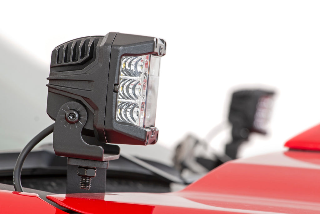 LED Light Kit | Ditch Mount | 2" Black Pair | Spot | Chevy Silverado 1500 (19-24)