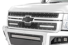 Load image into Gallery viewer, Mesh Grille | 12" Single Row LED Pair | Black | Chevy Silverado 2500 HD/3500 HD (11-14)