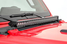 Load image into Gallery viewer, LED Light Kit | Hood Mount | 30" Black Single Row | Jeep Gladiator JT/Wrangler JL (18-24)