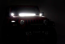 Load image into Gallery viewer, LED Light Kit | Hood Mount | 30" Black Single Row | Jeep Gladiator JT/Wrangler JL (18-24)