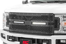 Load image into Gallery viewer, Mesh Grille | 12" Dual Row LED | Black | Ford F-250/F-350 Super Duty (17-19)
