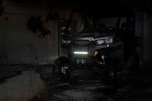 Load image into Gallery viewer, LED Light | Bumper Mount | 12" Black Single Row | White DRL | Can-Am Defender HD 8/HD 9/HD 10