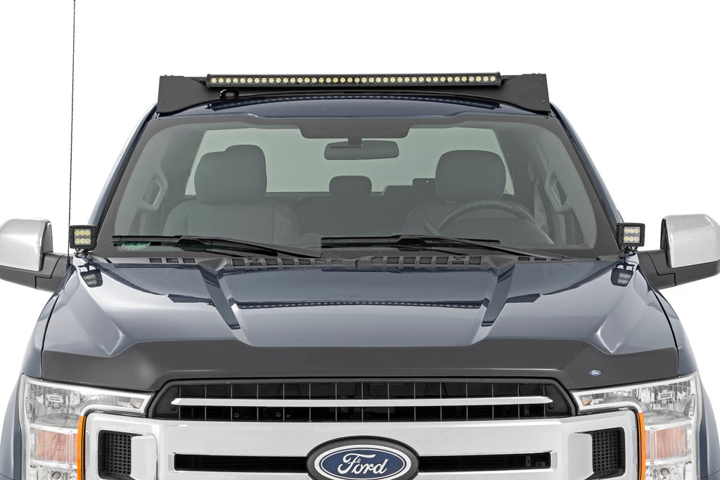 LED Light Kit | Ditch Mount | 2" Black Pair | Flood | Ford F-150 (15-24)/F-150 Lightning (22-24) 