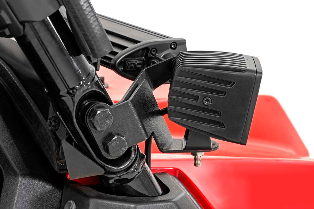 LED Light | Cage Mount | 2" Black Pair | Amber DRL | Honda Pioneer 1000/1000-5