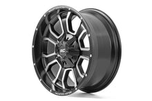 Load image into Gallery viewer, Rough Country 93 Series Wheel | One-Piece | Machined Black | 20x9 | 5x5/5x4.5 | -12mm
