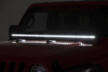 Load image into Gallery viewer, LED Light Kit | Cowl Mount | 50" Black Single Row | Jeep Gladiator JT/Wrangler JL (18-24)