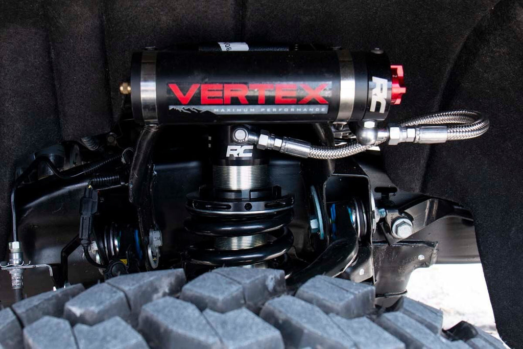 Vertex 2.5 Remote Reservoir Leveling Coilovers | 2 Inch | Chevy/GMC 1500 (07-18 & Classic)