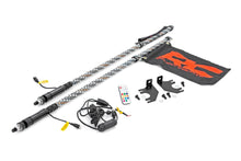 Load image into Gallery viewer, Whip Mount | Cage | 4' Multl-Color LED Whip Pair | Kawasaki Teryx