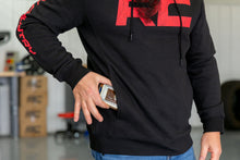 Load image into Gallery viewer, Rough Country Hoodie | RC Tread Sleeve | Black | SM