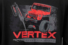 Load image into Gallery viewer, Rough Country T-Shirt | Long Sleeve | Vertex | Black | 2XL