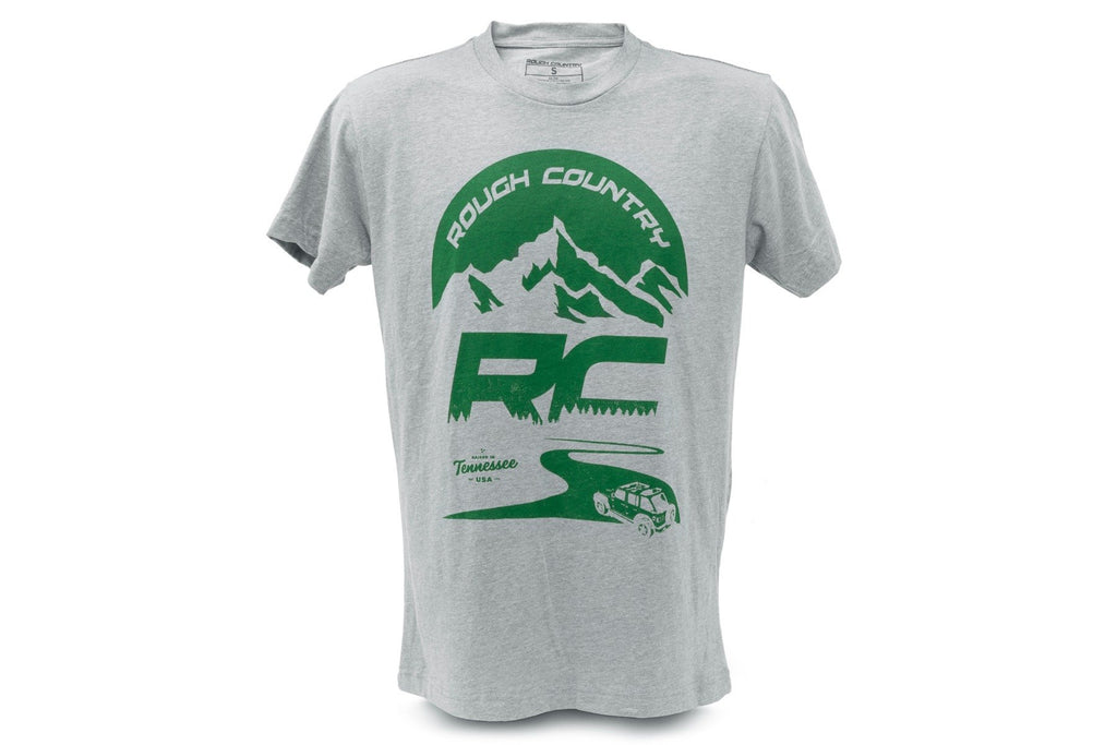 Rough Country T-Shirt | RC Mountains | HEATHER GRAY | 2XL