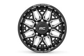 Rough Country 86 Series Wheel | One-Piece | Gloss Black | 22x10 | 8x180 | -19mm