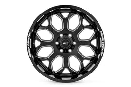 Rough Country 96 Series Wheel | One-Piece | Gloss Black | 20x9 | 6x5.5 | -12mm