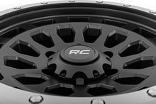 Load image into Gallery viewer, Rough Country 87 Series Wheel | Simulated Beadlock | Black/Machined | 17x8.5 | 6x5.5 | +0mm