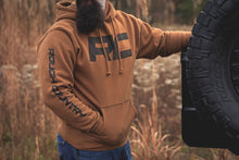 Load image into Gallery viewer, Rough Country Hoodie | RC Topographical Sleeve | Saddle | LG