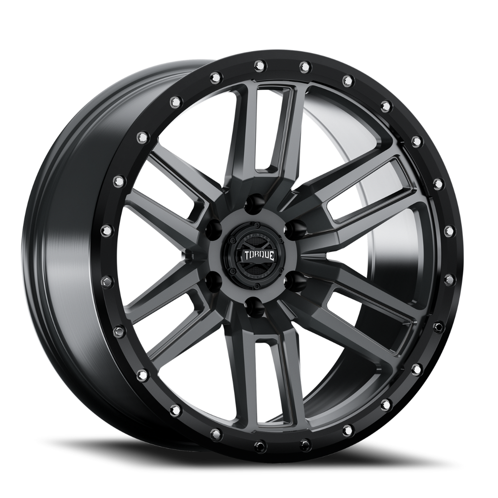 Torque Pritchett | Anthracite w/Black Lip | 17x9 | 6x5.5 | 0mm