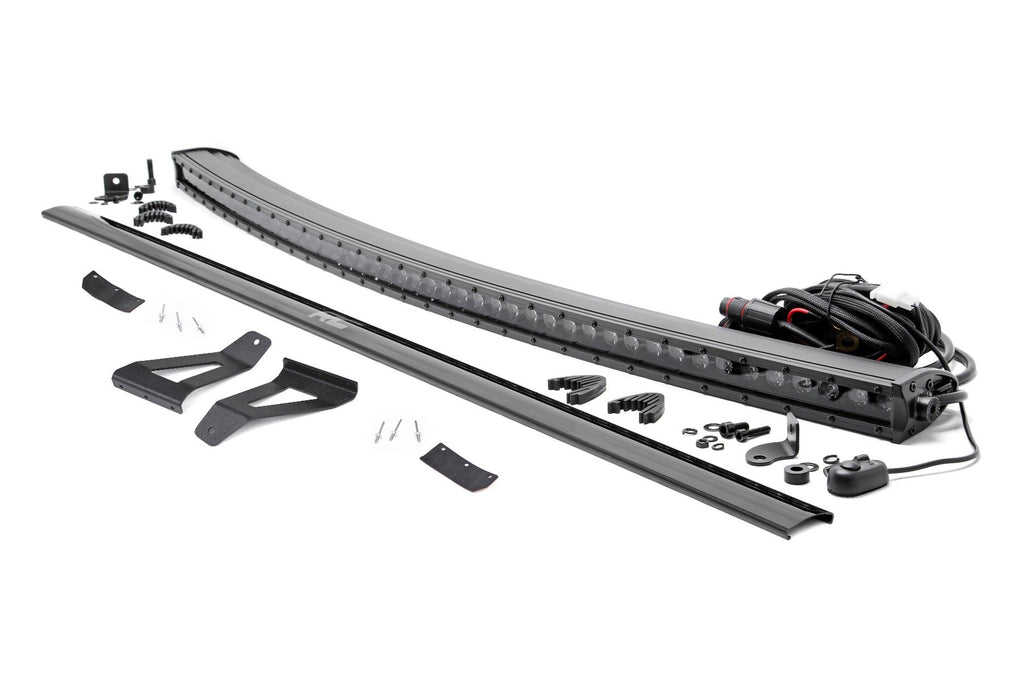 LED Light Kit | Windshield Mount | 50" BLK Single Row | Jeep Cherokee XJ (84-01)
