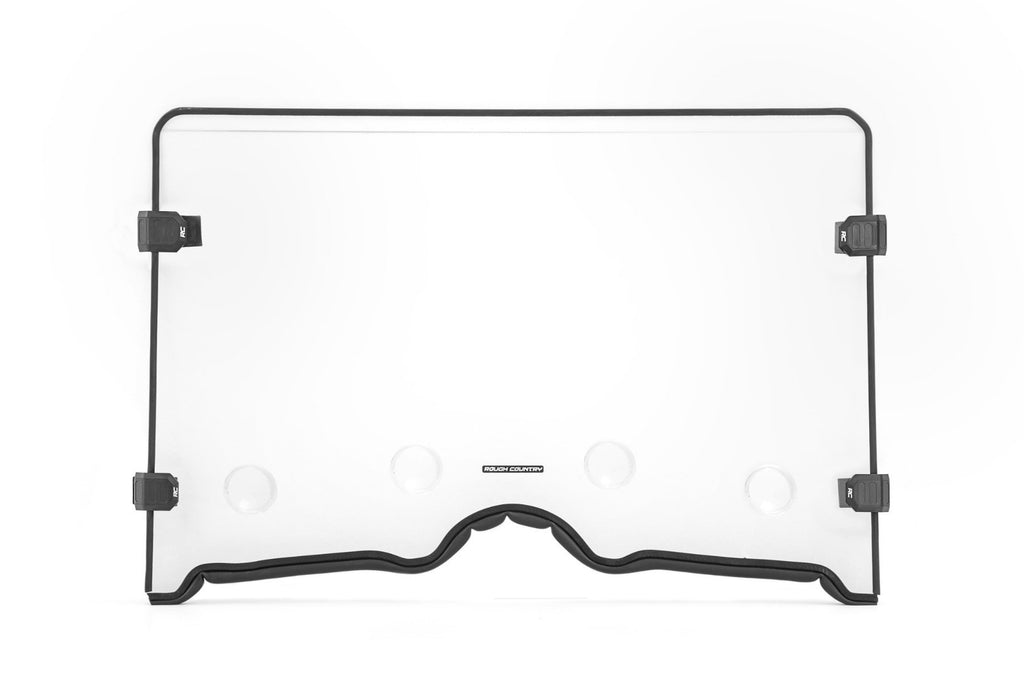 Vented Full Windshield | Scratch Resistant | Yamaha Rhino